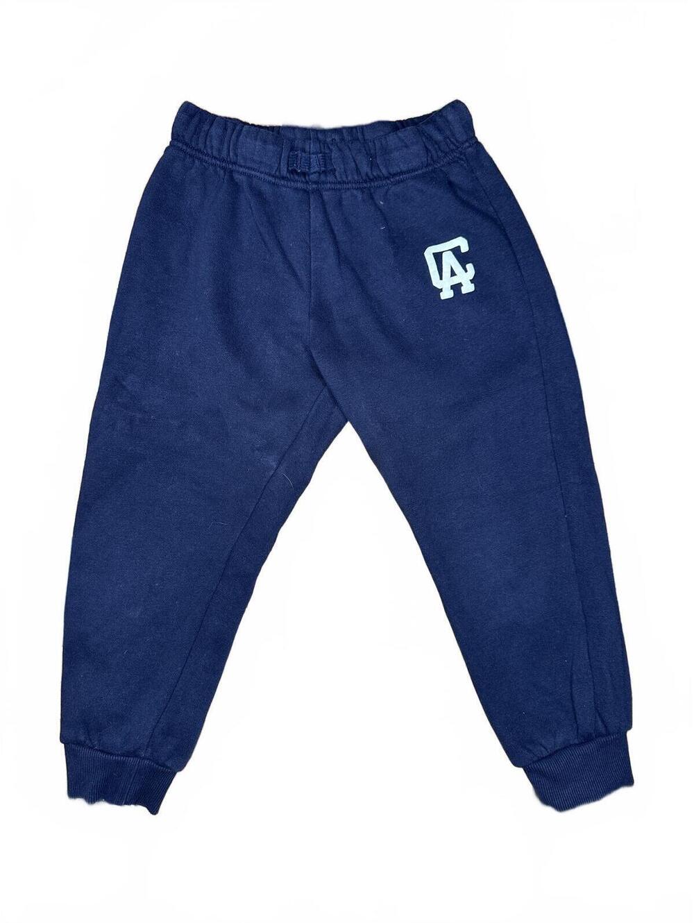 H&M Navy Blue Logo Jogger Sweatpants Size 4T